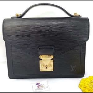 LOUIS VUITTON EPI LEATHER BLACK MONCEAU Bag